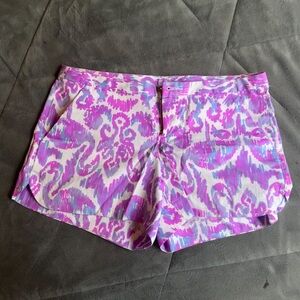 Lilly Pulitzer Vibrant Pink and Purple High Waist Shorts
